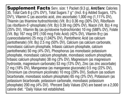 Emergen-c Vitamina C 1000 Mg Sabor Lima Limon 30 Pzas