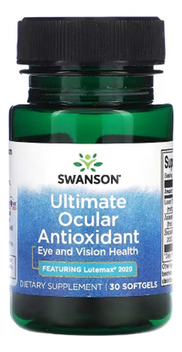 Swanson Antioxidante Ocular Definitivo 30 Softgels Sabor Sin Sabor