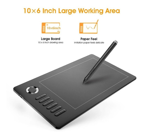 Tablet Veikk A15 Tableta De Dibujo Grey + Envio + Guante