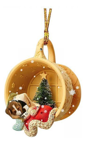 2 Colgante De Perro Festivo Para Árbol De Navidad 2 Piezas
