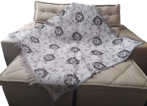 Xale Manta Para Sofá Jacquard Decoração Conforto E Proteção