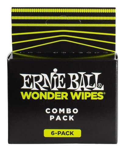 Ernie Ball Combo Pack 6 Paños Limpieza Wonder Wipes P04279