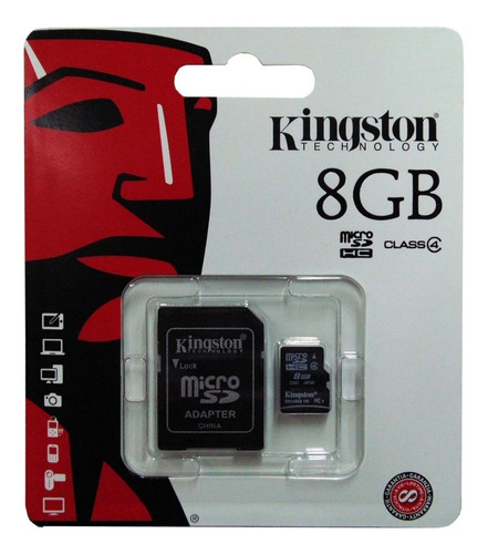 Memoria Micro Sd Hc Kingston 8gb Clase 4 Original Sellado