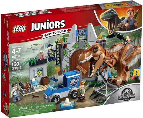 Lego Juniors/4+ Jurassic World T. Rex Breakout 10758 150 Pza