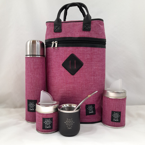 Set Matero Completo | Bolso Termo Mate Acero Inox Bomb Latas