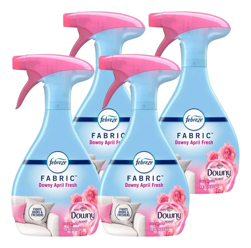 Febreze Eliminador Olores Downy April Fresh 500ml Pack X4