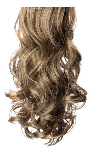 Para Peluca Rizada Con Garra Para Mujer, Color Marrón