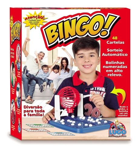 Super Bingo Completo C/ Globo Giratório - Lugo Brinquedos
