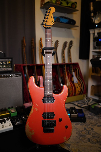 Charvel Pro-mod Relic San Dimas Diestro Naranja Pau Ferro (Usado)