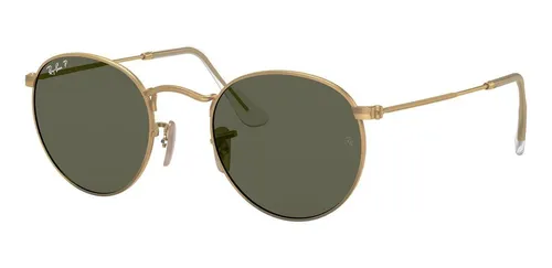 Arm. Solar Ray ban Round Metal 0rb3447 Hombre Prot Uv 1 Color 001