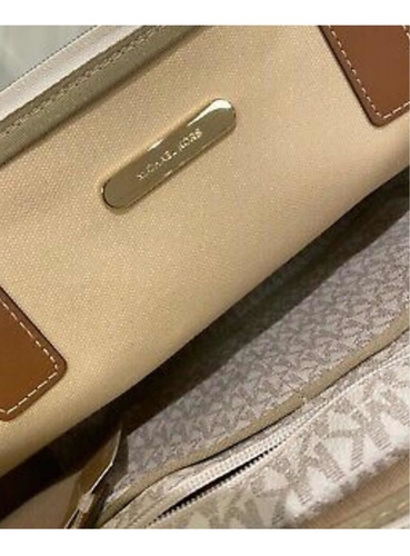 Imagen 5 de 6 de Bolso Michael Kors 100%original Large Logo Stripe Tote