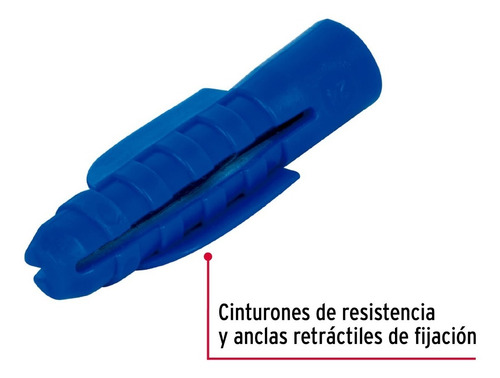 Bolsa Con 50 Taquetes De Plástico 3/8 Fiero