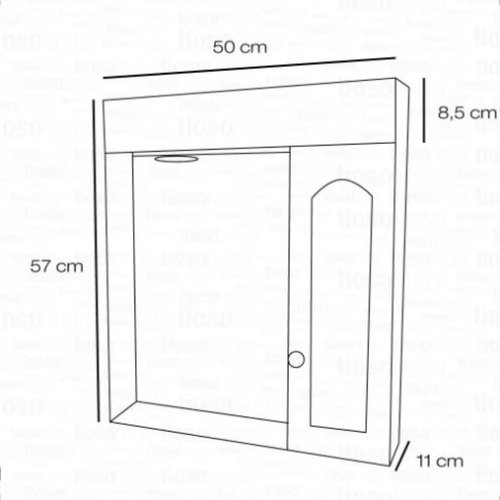 Imagen 7 de 10 de Set Artefactos Baño Juego Vanitory 50 Cm Peinador Griferia