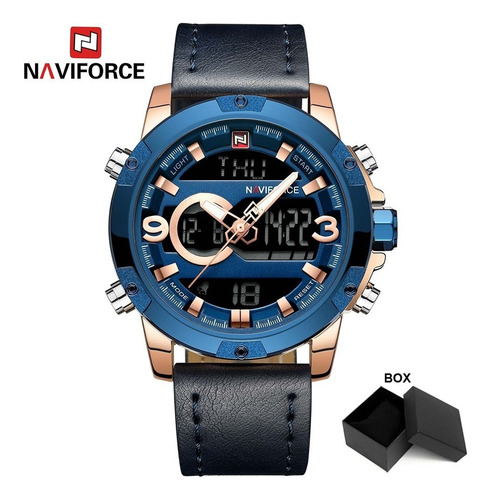 Relógio Masculino Naviforce Analógico Digital Led Original