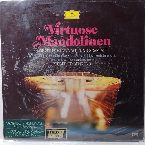 Lp Virtuose Mandolinen Konzerte Von Vivaldi Und Scarlatti