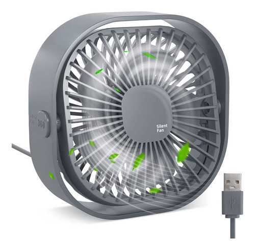 Ventilador De Escritorio Usb Pequeño, Ventilador De Mesa Por