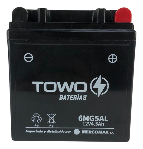 Bateria De Gel Towo Para Moto 12n5-3b 12v 4.5ah Tuamoto