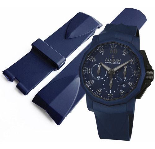 Correa Extensible Azul 24mm Compatible Corum Admiral's Cup