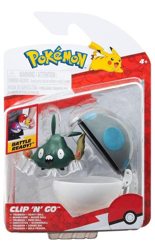 Trubbish 5cm Con Pokebola 7cm Pokemon Jazwares