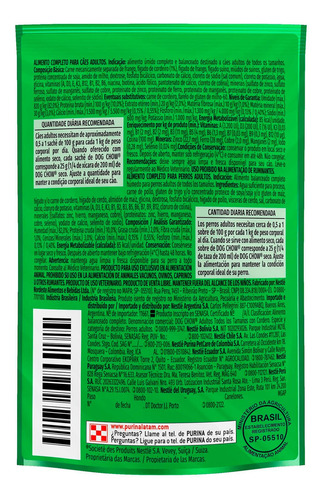 Alimento Para Perros Purina Dog Chow Adulto Con Cordero 100g