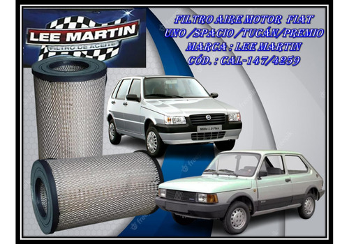 Filtro Aire Motor  Fiat Uno /spacio /tucán/premio 