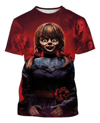 Playera Unisex Estampada 3d Annabelle Chucky