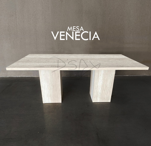 Mesa De Comedor D´say - Venecia Doble Pata 1,60x90