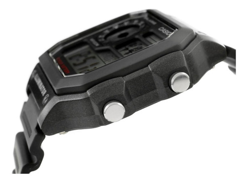 Reloj Casio Digital Ae-1200 Hombre Correa Negra 100m Negro Negro Gris