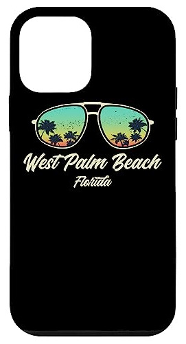 Funda Para iPhone 12 Mini West Palm Beach Souvenir - Flor-02