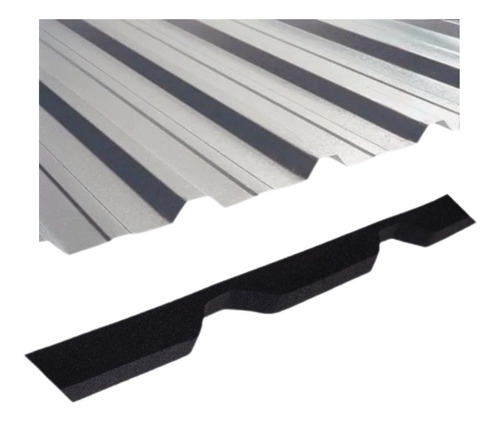 Cierre Junta Poliuretanico 10 Mt Chapa Trapezoidal Cumbrera Color Negro