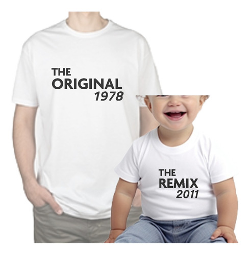 Polera Pápa E Hijo  The Original - El Remix 