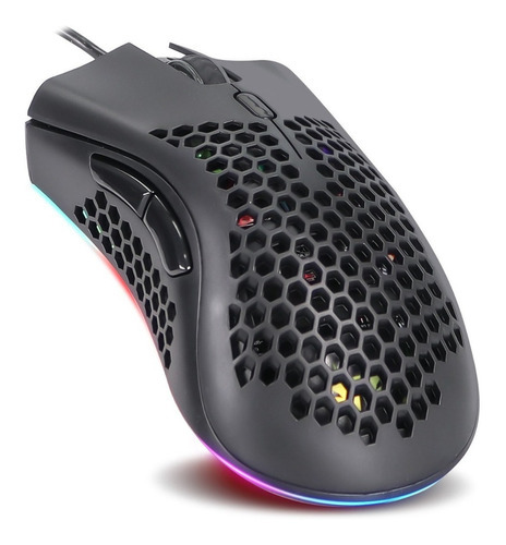 Mouse Gamer Com Fio Rgb Colmeia 7200 Dpi Kanup Kp-mu007