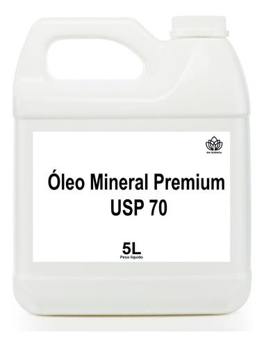 Óleo Mineral Premium Usp 70 Grau Puro Transparente 5L
