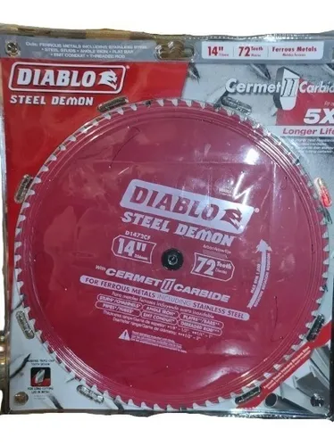 Diablo D1472cf Hoja De Sierra De Metal Ferroso 14 Pulgadas Env o