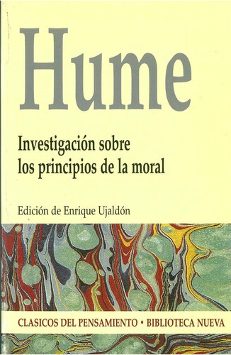 Investigación sobre los principios de la moral, de Hume, David. Editorial Biblioteca Nueva, tapa blanda en español, 2014