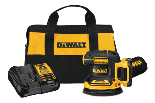 Lijadora   orbital inalámbrica DeWalt XR DCW210D1  amarilla 20V