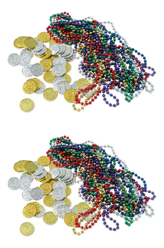 Beistle Treasure Loot 124 Piezas, 33 Y 1,5, Multicolor