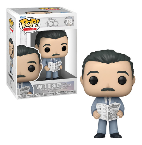 Funko Pop! Disney 100 Walt con Revista
