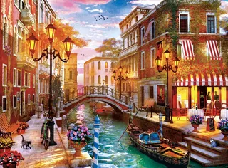 Venecia Italia Canal Atardecer Rompecabezas 500pz Clementoni