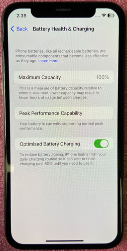 iPhone X 256 Gb Gris Espacial (Usado)