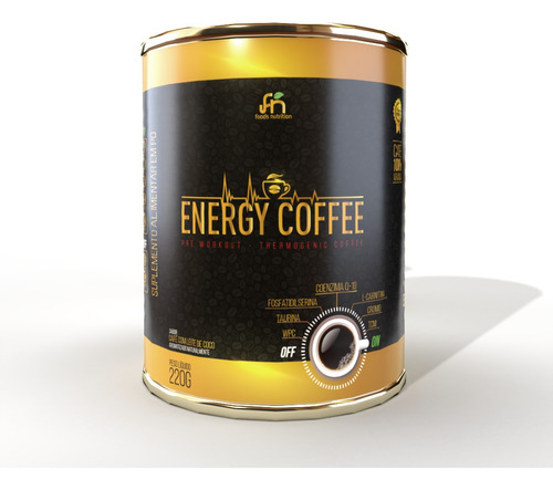 Energy Coffee 220g - Super Foods Café Energético Termogênico - suplemento alimentar em pó