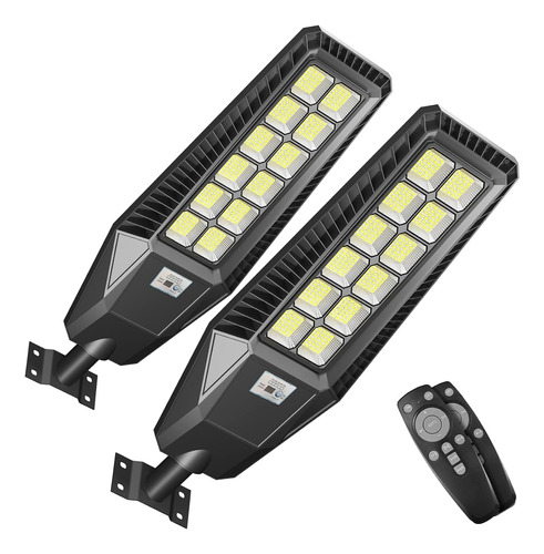 Luz De Calle Solar Led Tenkoo Para Exteriores, Paquete De...