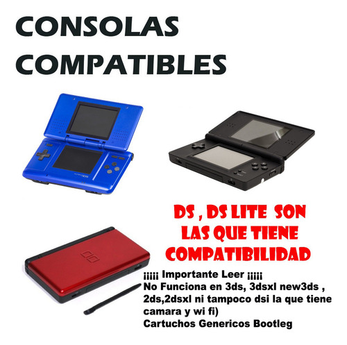 Lote Juegos 03 Para Nintendo Ds & Ds Lite -ver Fotos- Leer!!