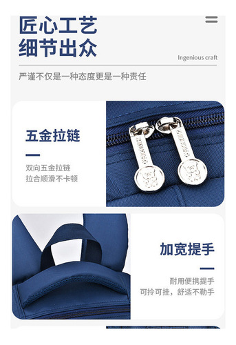 Reloj Tipo Mochila Para Lápices Para Niño De Secundaria Color Large Royal Blue