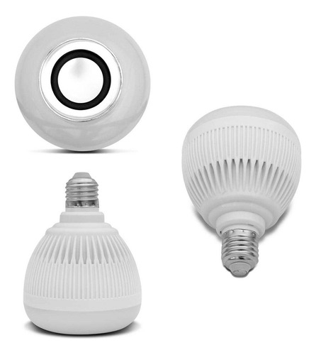 Lâmpada Bluetooth Led 12w Music Rgb Caixa De Som + Controle