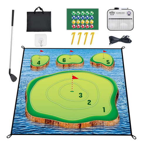 Alfombrilla De Golf Losbenco Juego De Golf Métrico Con 20 Pe