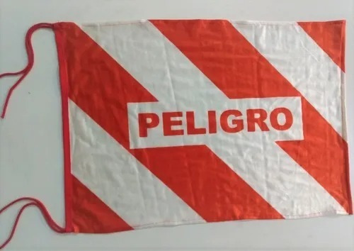 Bandera Precaucion 40x60 Nautico Peligro