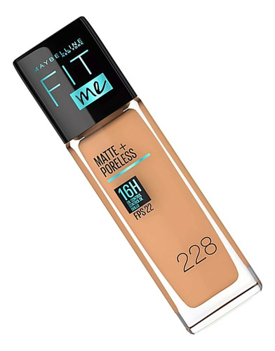 Base De Maquillaje Fit Me Matte May Tono 228 Soft Tan 