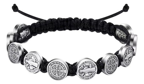 Pulsera San Benito Ajustable Proteccion Buena Suerte Amuleto
