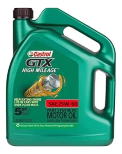 Aceite Castrol 25w60 Nafta Gtx 100%americano  3.78lts 